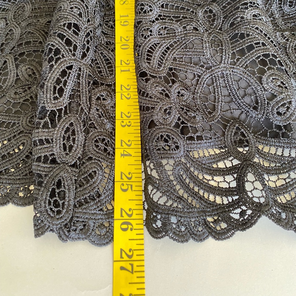 ANTHROPOLOGIE Black Lace Strapless Dress 6 - Picture 10 of 12